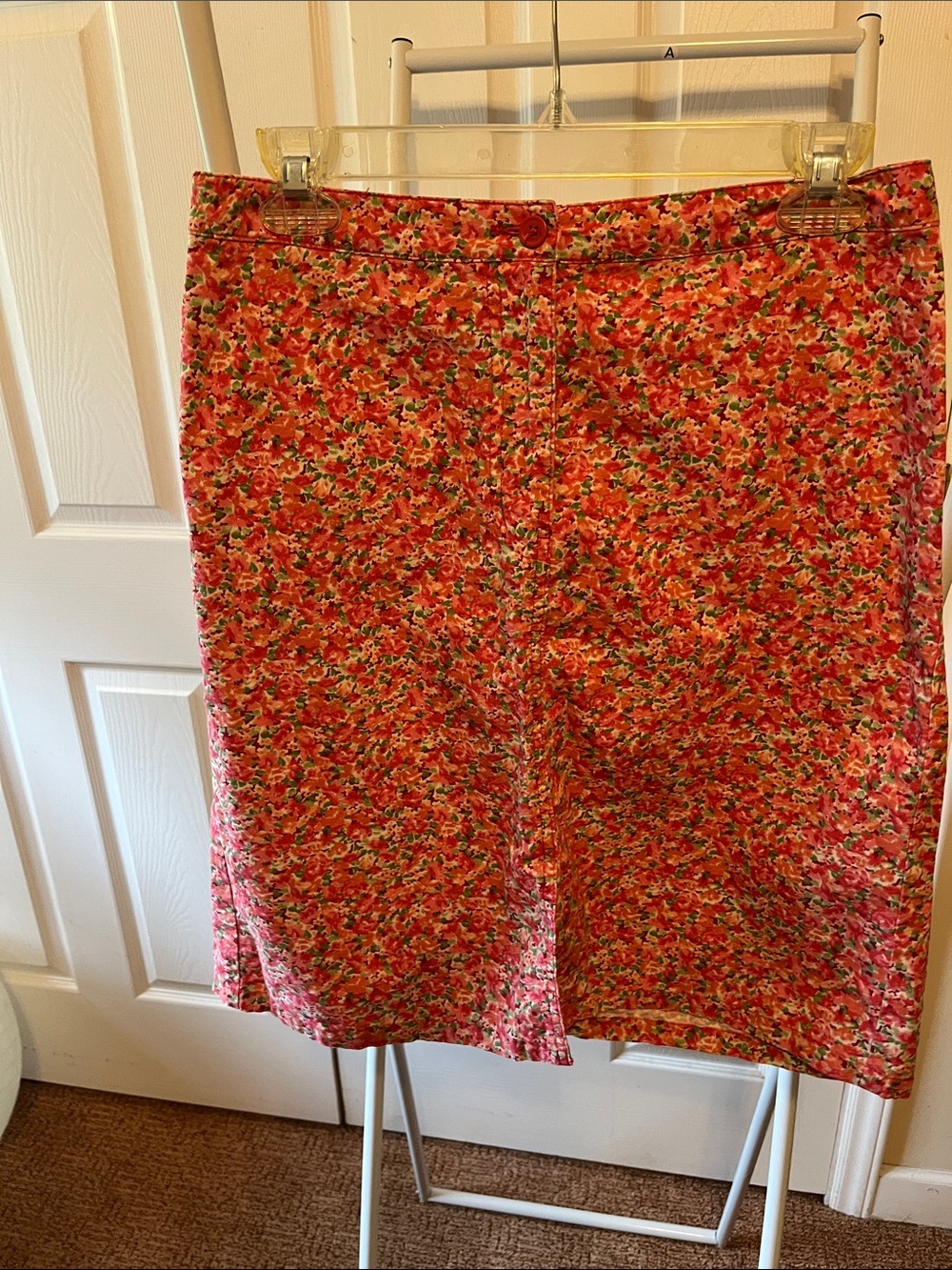 Floral Pink A-Line Women's Skirt